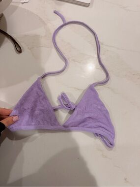 Booty by Brabants Lavender Triangle Bikini Top